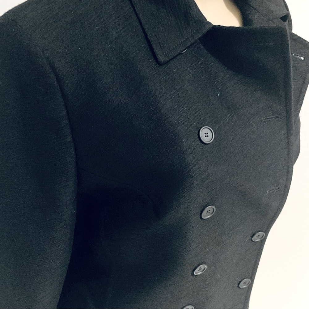 HUGO BOSS WOOL BLACK BLAZER. - Picture 2 of 10